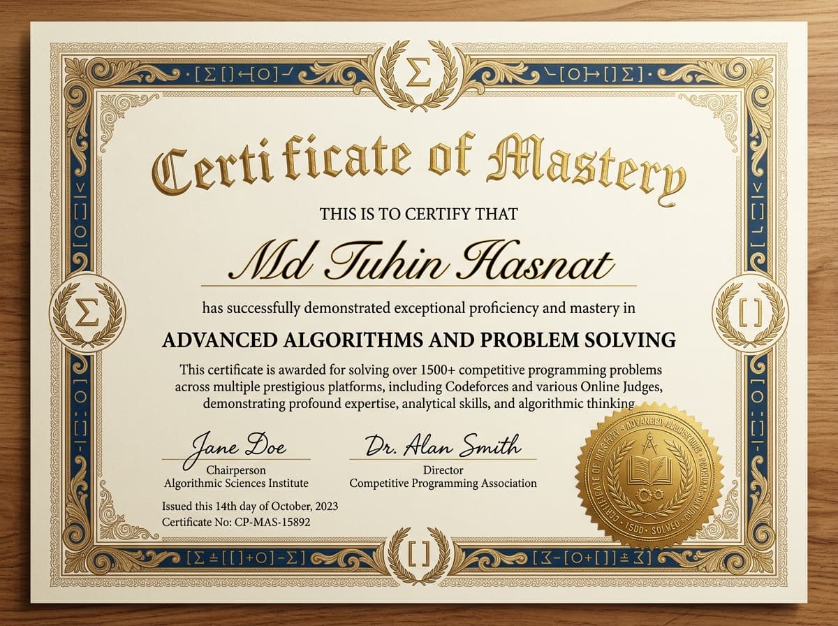 Advanced Algorithms & Problem Solving Mastery